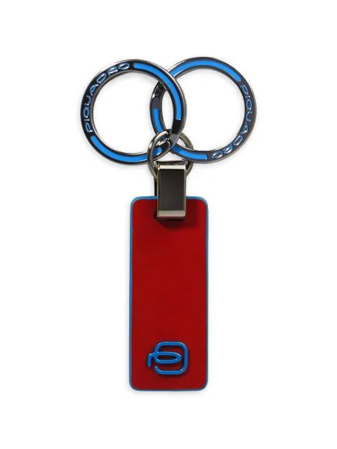 PIQUADRO two-ring keychain Red PC3755B2