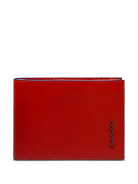 PIQUADRO logo-lettering wallet Red PU1392B2R