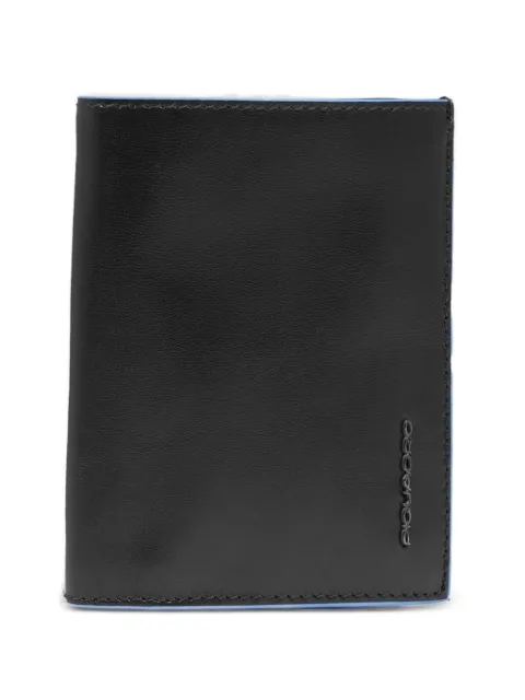 PIQUADRO trifold leather wallet Black PU1740B2R