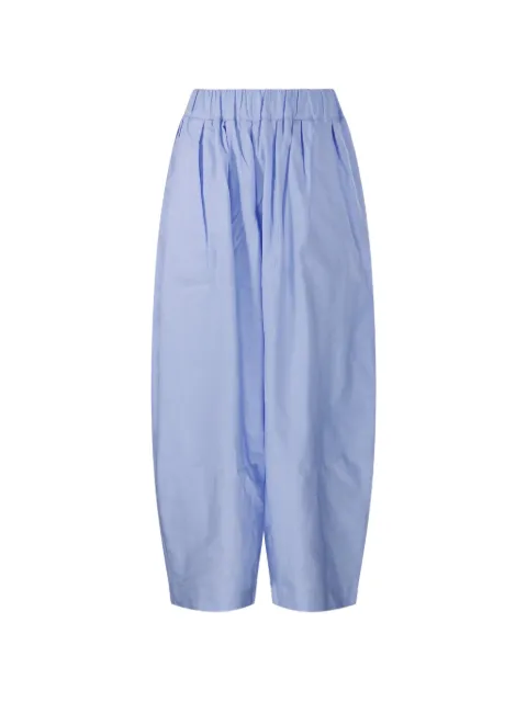 Mr.Mrs Shirt elastic-waist trousers Blue BALOON