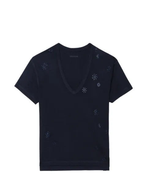 Zadig&Voltaire Marta short-sleeves T-shirt Blue JWTS02906