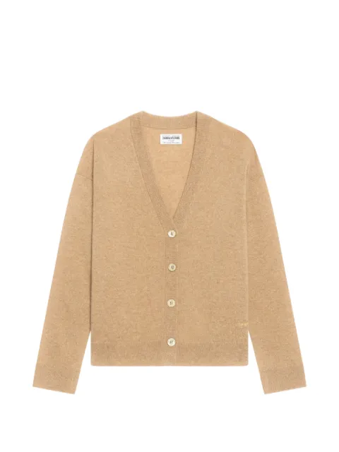 Zadig&Voltaire Mirkaz cashmere cardigan Neutrals KWCA01722