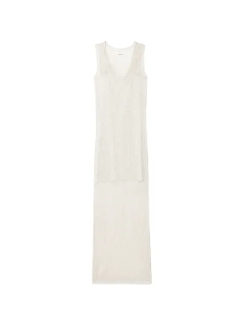 Zadig&Voltaire maxi Riza open-knit dress Neutrals KWDR01246