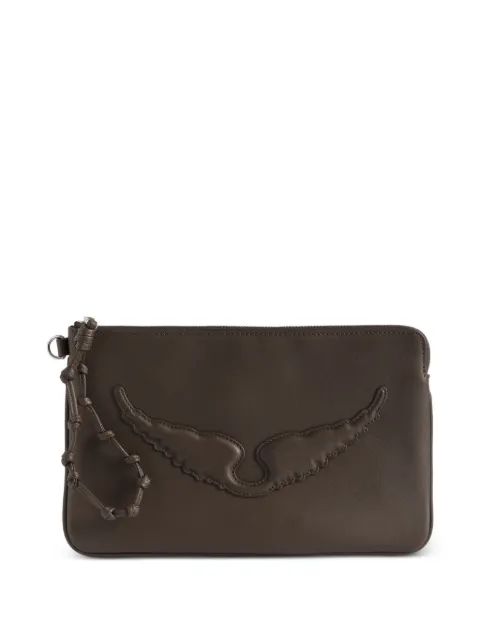 Zadig&Voltaire Angel clutch bag Brown LWSG03804