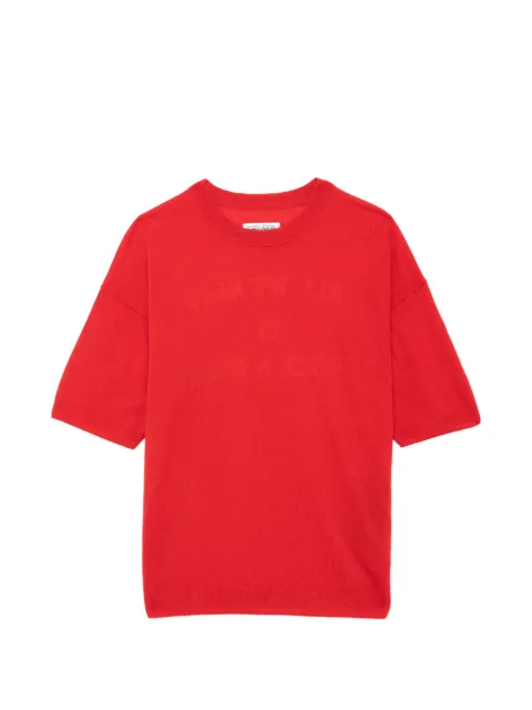 Zadig&Voltaire Idaz jumper 100% cashmere Red KWSW03036