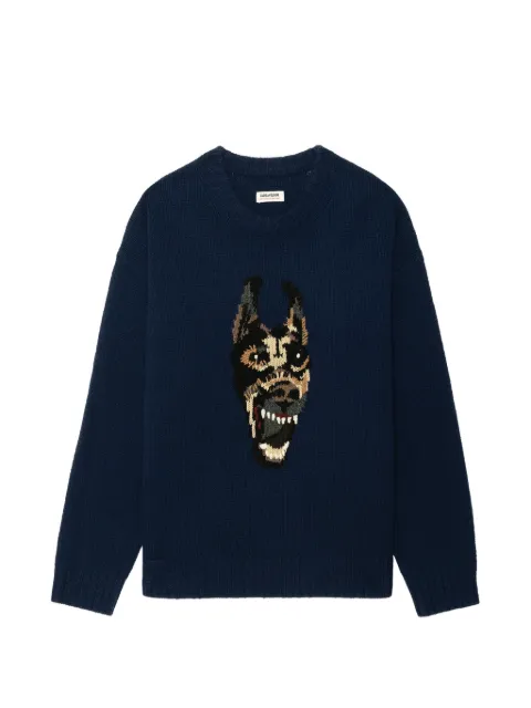 Zadig&Voltaire Swonny wool sweater Blue KMSW01877