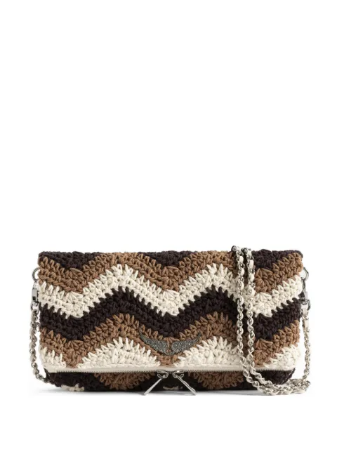 Zadig&Voltaire Rock Macrame cross body bag Brown LWBA04211