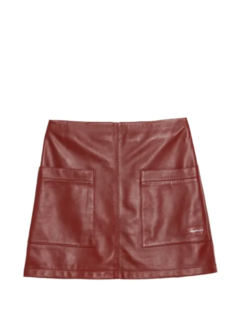 Zadig&Voltaire Jaime leather skirt Red RWSK01065