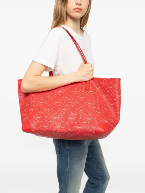 Zadig&Voltaire Z Shopper XL monogram bag Red LWBA04556