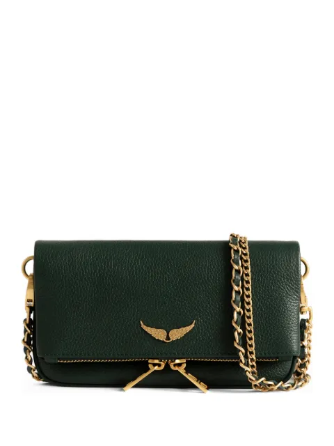 Zadig&Voltaire mini Rock Nano clutch bag Green LWBA03975