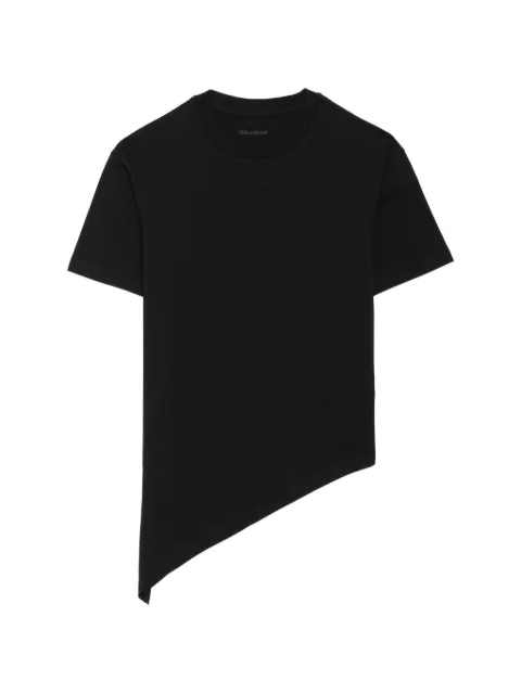 Zadig&Voltaire asymmetric strass-embellished T-shirt Black JWTS02842