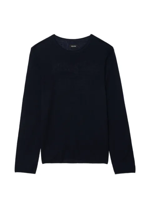 Zadig&Voltaire Teiss cashmere sweater Blue KMSW01868