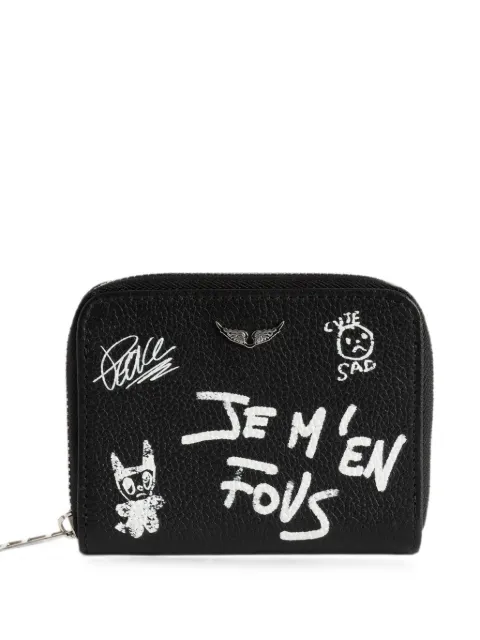 Zadig&Voltaire mini ZV Arty Tag wallet Black LWSG03810
