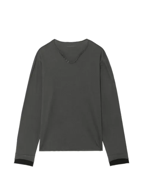 Zadig&Voltaire Monastir Henley T-shirt Grey JMTN01680