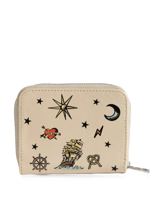 Zadig&Voltaire mini ZV Tattoo wallet Neutrals LWSG03827