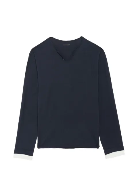Zadig&Voltaire Monastir Henley T-shirt Blue JMTN01680