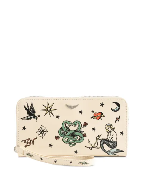 Zadig&Voltaire Compagnon tattoo wallet Neutrals LWSG03826