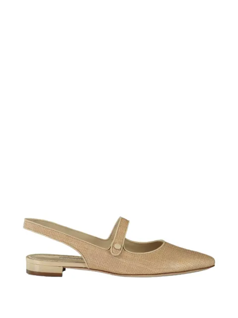 Manolo Blahnik slingback ballet flats Neutrals 1263071000423141113