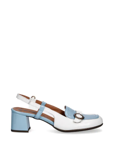 Fly London buckle-detail slingback pumps White P145456002