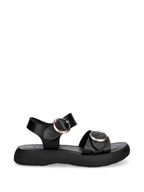 Fly London buckle-fastening leather sandals Black P144604006