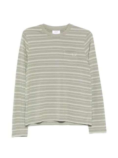 Maison Kitsuné striped long-sleeve T-shirt Grey QW00106KJ7034