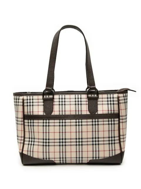 Burberry Pre-Owned 2000-2017 House Check Canvas tote bag Neutrals M0O7BSDFN75A1T86