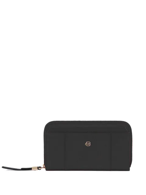 PIQUADRO zip around leather wallet Black PD1515W92R