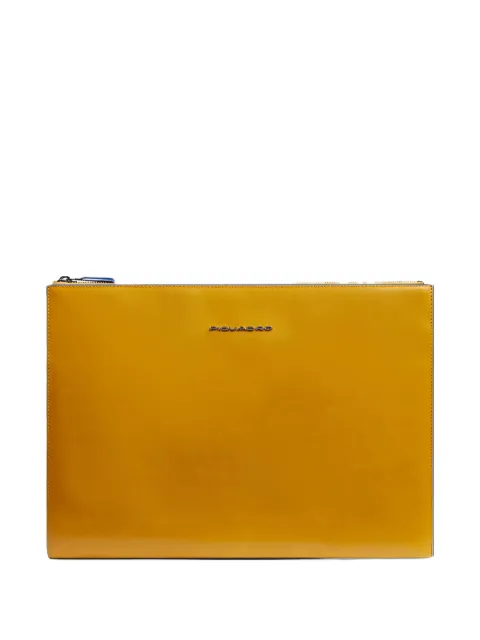 PIQUADRO iPad Pro 13" leather clutch bag Yellow AC6587B2