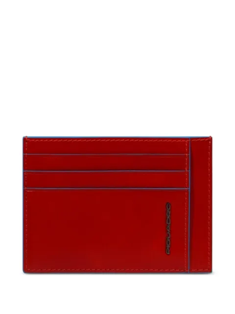 PIQUADRO slim leather cardholder Red PP2762B2R