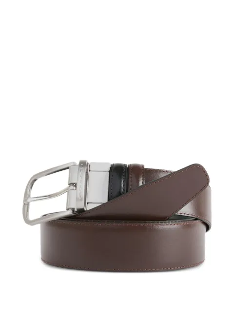 PIQUADRO leather belt Brown CU3049C11