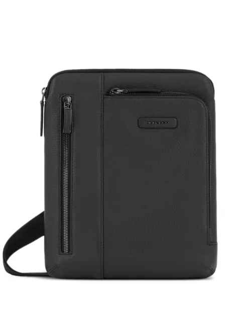 PIQUADRO leather iPad® crossbody bag Black CA1816MOS
