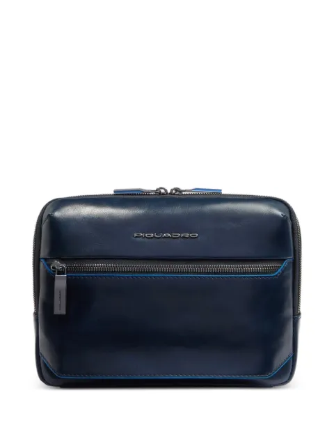 PIQUADRO leather crossbody bag Blue CA6588B2