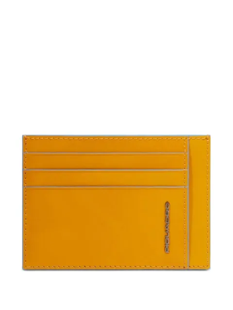 PIQUADRO slim leather cardholder Yellow PP2762B2R
