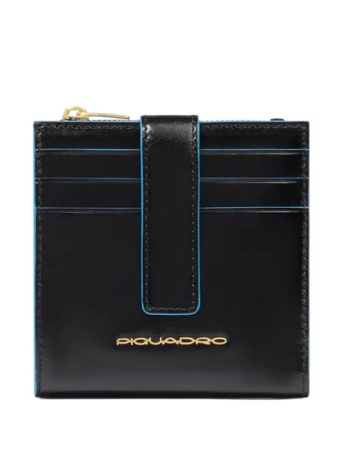 PIQUADRO zipped leather cardholder Black PP6843B2R