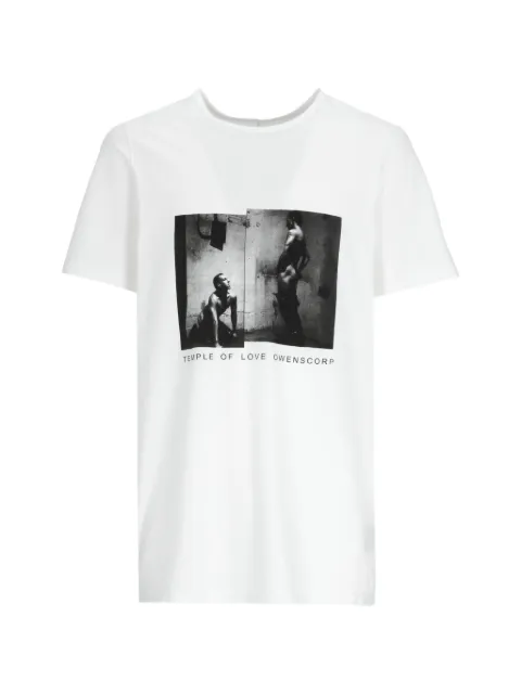 Rick Owens DRKSHDW Level graphic-print T-shirt White DU01F4250RNEP6P