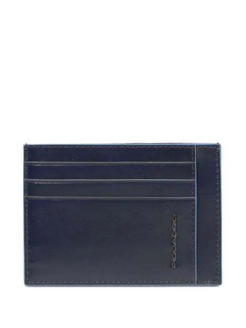 PIQUADRO slim leather cardholder Blue PP2762B2R