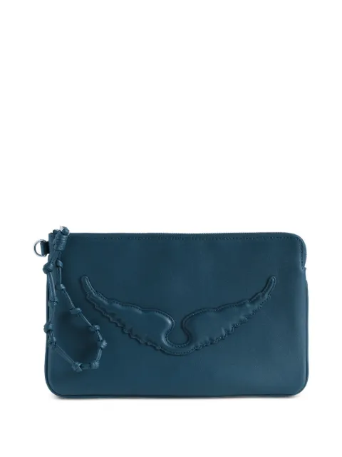Zadig&Voltaire Angel clutch bag Blue LWSG03804
