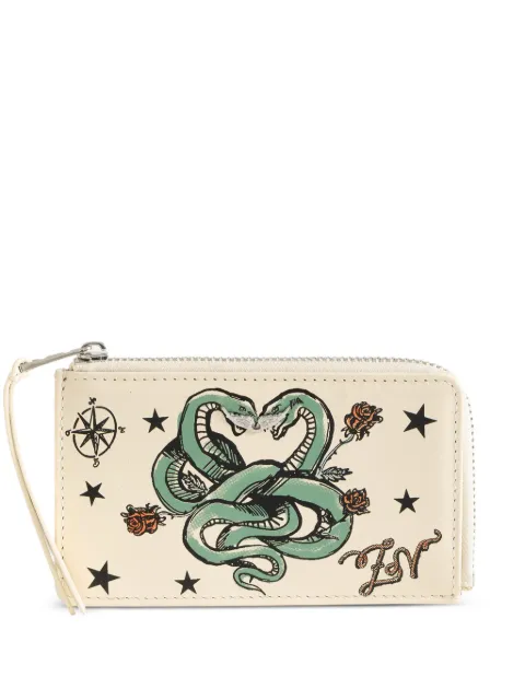 Zadig&Voltaire ZV card tattoo card holder Neutrals LWSG03828