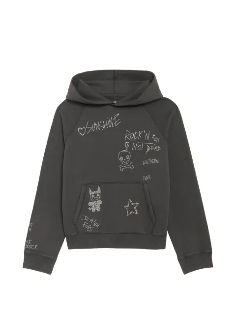 Zadig&Voltaire Georgy rhinestone-embellished hoodie Grey JWSS01744