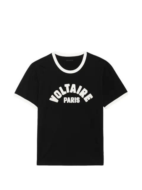 Zadig&Voltaire logo-print ringer T-shirt Black JMTS01803