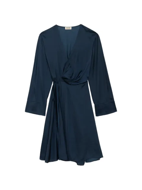 Zadig&Voltaire Remoir satin dress Blue WWDR02692