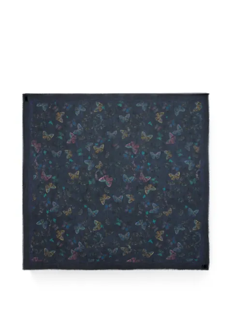 Zadig&Voltaire Kerry butterfly scarf 135 Blue OWSC01551