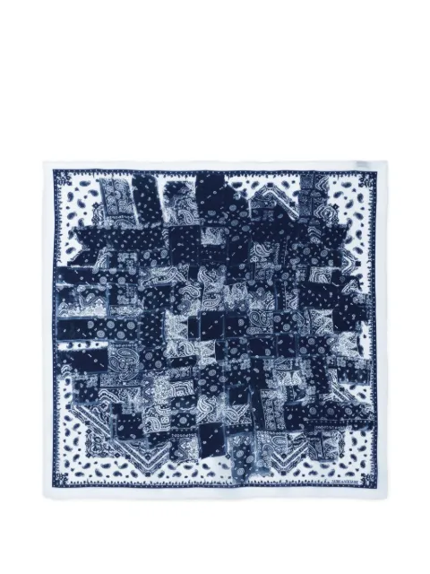 Zadig&Voltaire Blondie 85 denim bandana scarf Blue OWSC01536