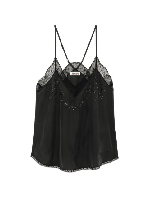 Zadig&Voltaire Christy camisole 100% silk Black WWCR01336
