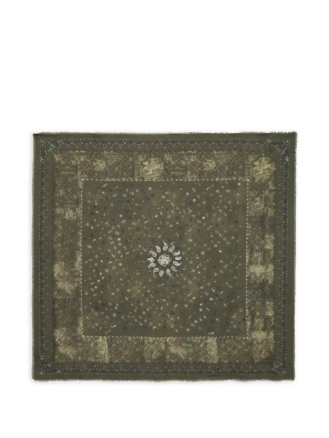 Zadig&Voltaire Kerry bandana scarf Green OWSC01530