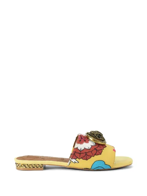 Kurt Geiger London Chelsea floral-embroidered sandals Yellow 3416293689