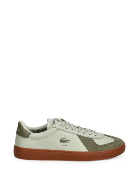 Lacoste Baseshot Pro suede-panelled logo-print sneakers Green 50SFA0033