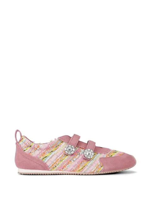 Kurt Geiger London Islington Mary Jane crystal-embellished sneakers Pink 5597657629