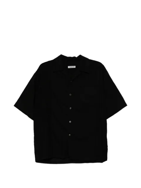Undercover patchwork short-sleeve shirt Black UP1F4408