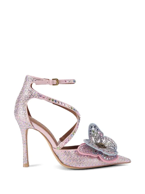Kurt Geiger London crystal-embellished butterfly pumps Pink 5610453069